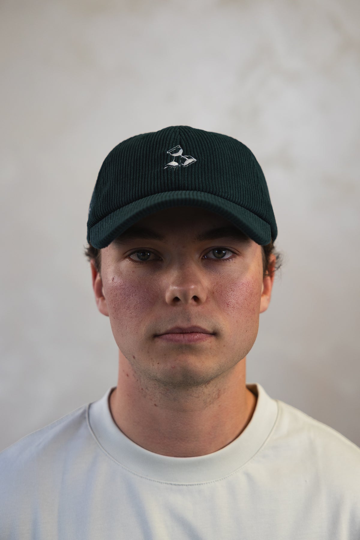 Green Corduroy 5 Panel Hat