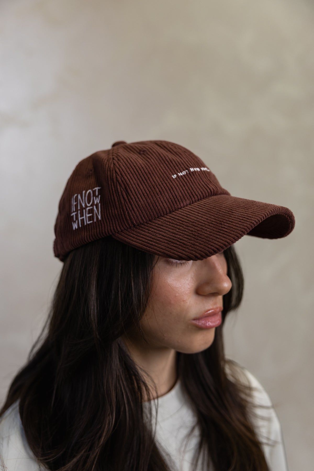 Brown Corduroy 5 Panel Hat