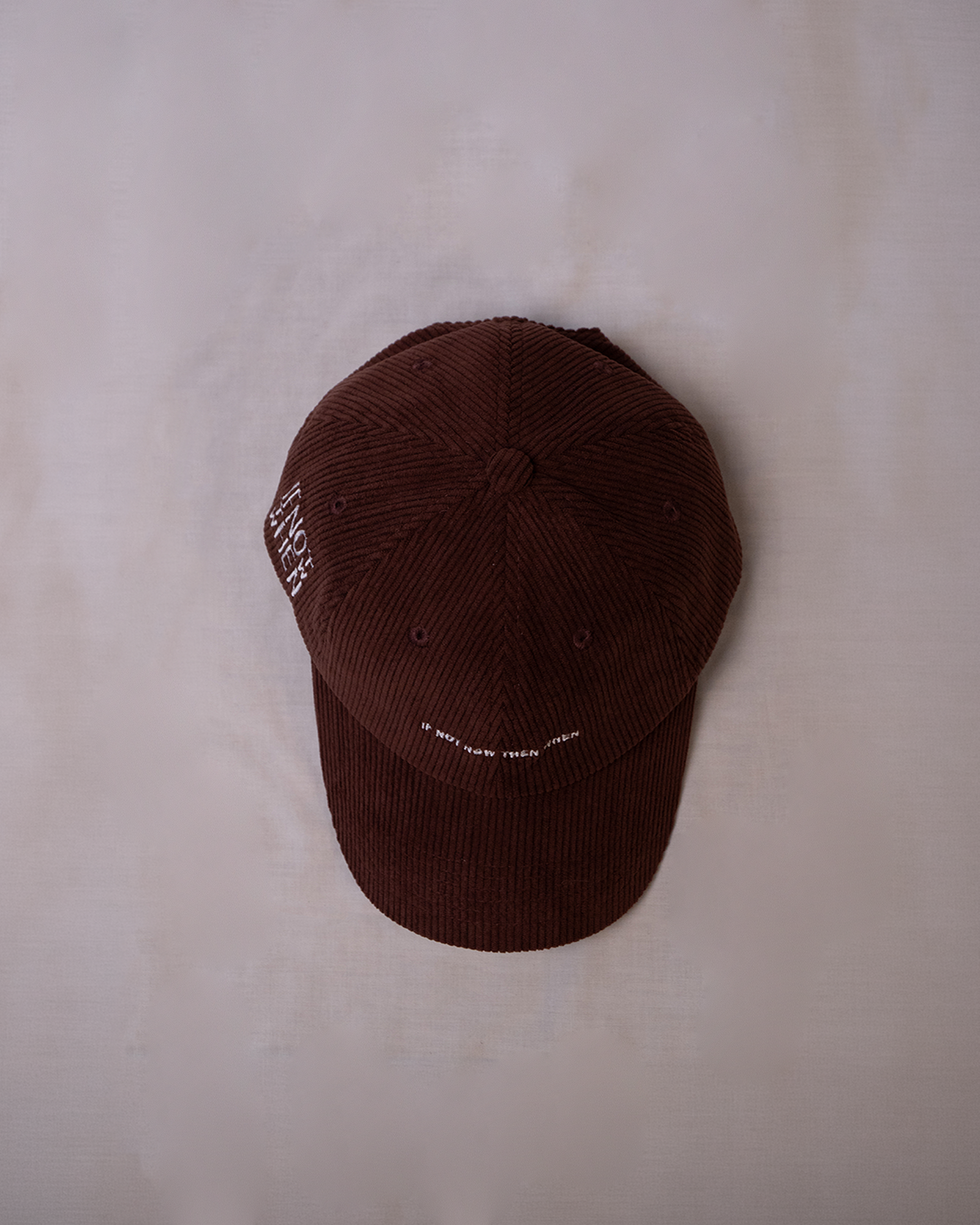 Brown Corduroy 5 Panel Hat
