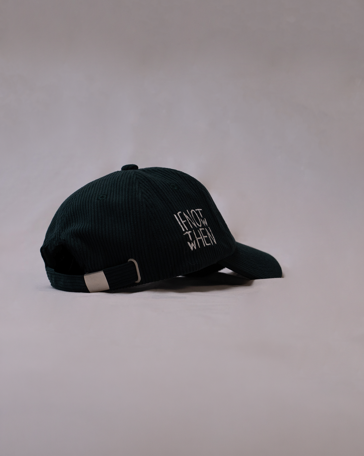 Green Corduroy 5 Panel Hat