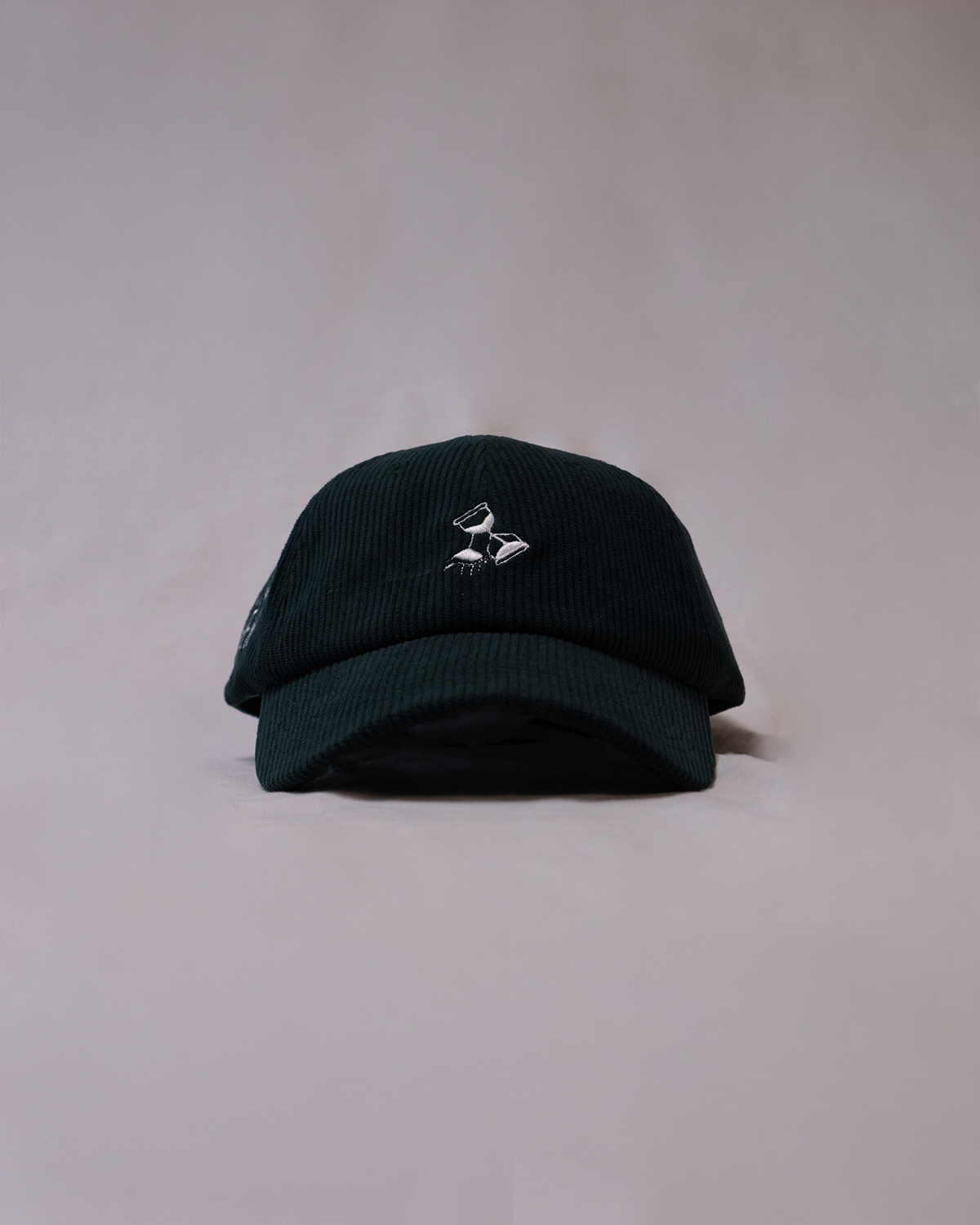 Green Corduroy 5 Panel Hat