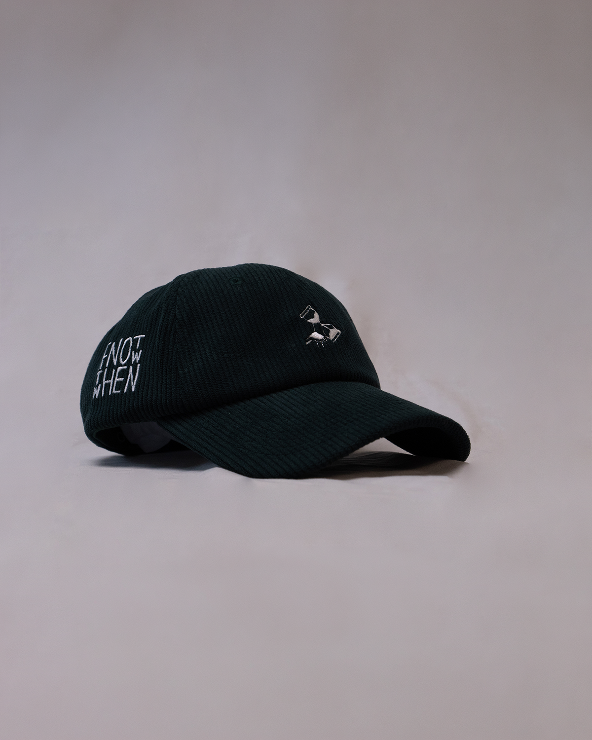 Green Corduroy 5 Panel Hat
