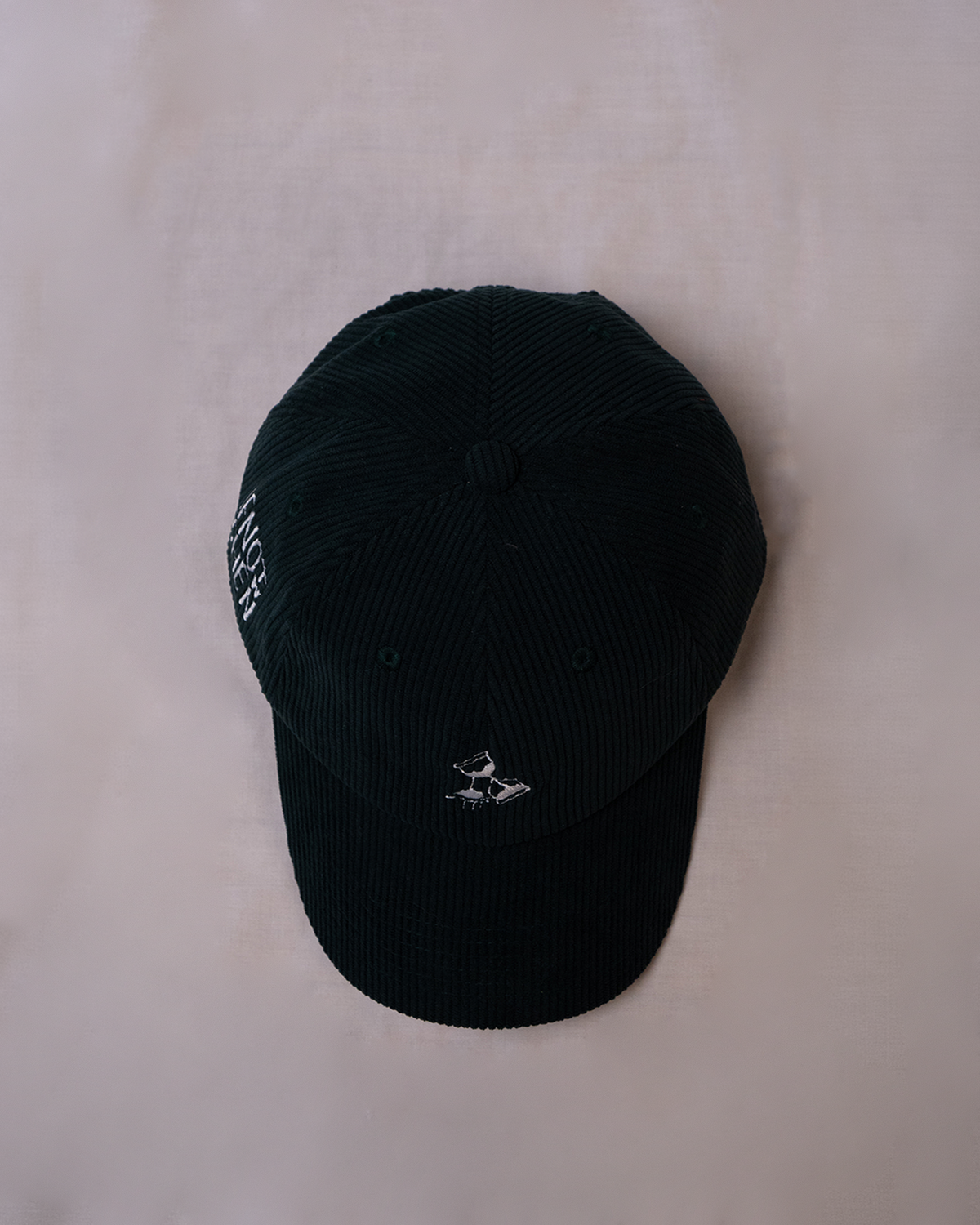 Green Corduroy 5 Panel Hat